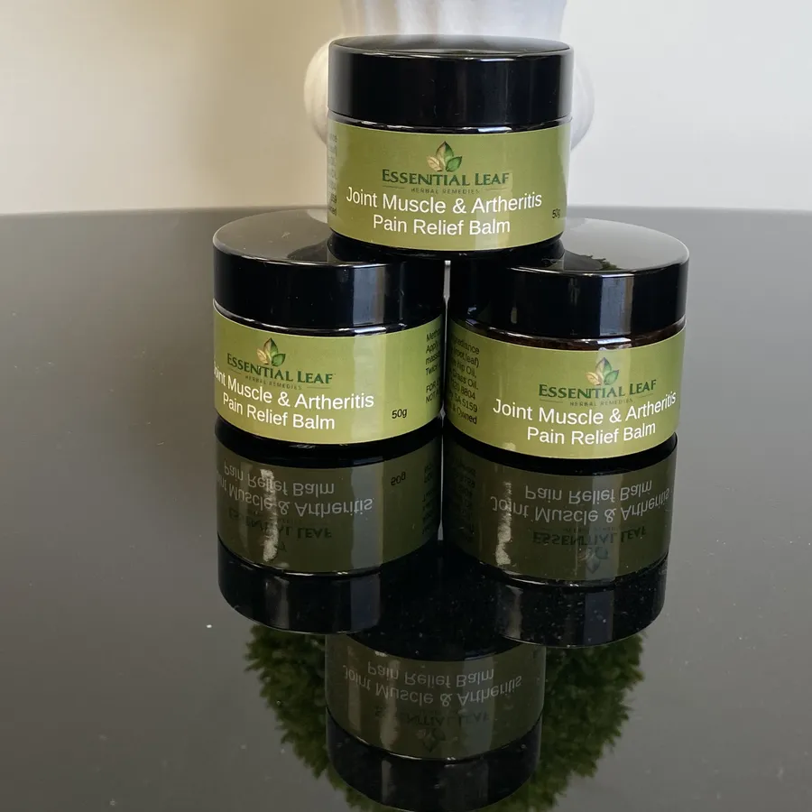 Three jars of Essential Leaf Comfrey & Arnica Balm